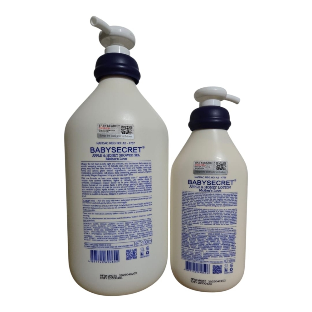 Baby Secret Milk Apple & Honey Shower Gel And Lotion - Picture 4 of 4
